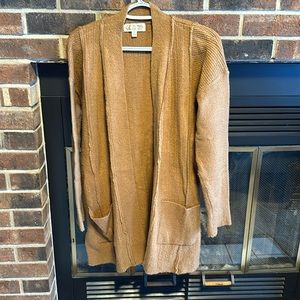 Great Condition Pink Rose Open Front Cardigan